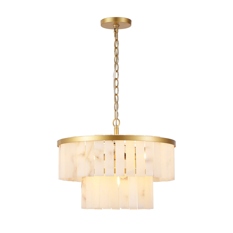 4 - Light Dimmable Tiered Chandelier