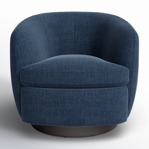 Marcy Upholstered Swivel Barrel Chair