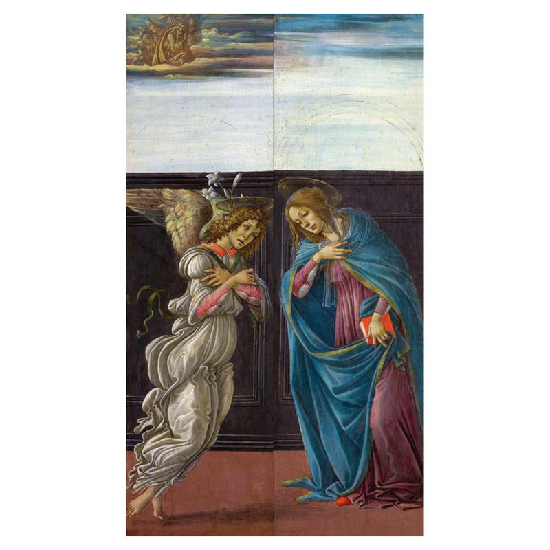 «Annonce» par Sandro Botticelli - Estampe numérique, H 40 po x l 32 po