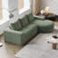 Canapé modulaire en tissu chenille, aucun assemblage requis-1993746846