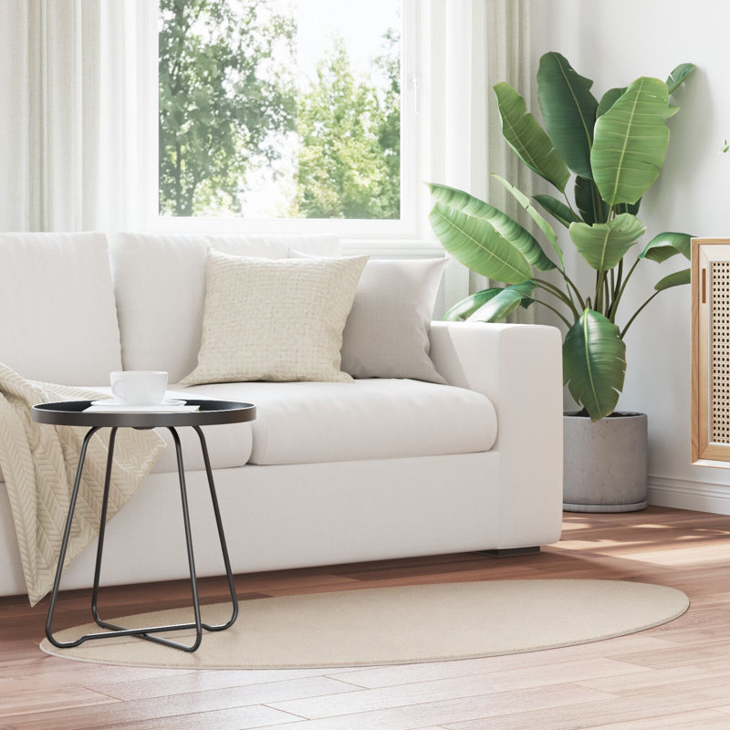 Rugs Beige Accent Rug Minimalist, Cotton, Novelty 80 x 150 cm