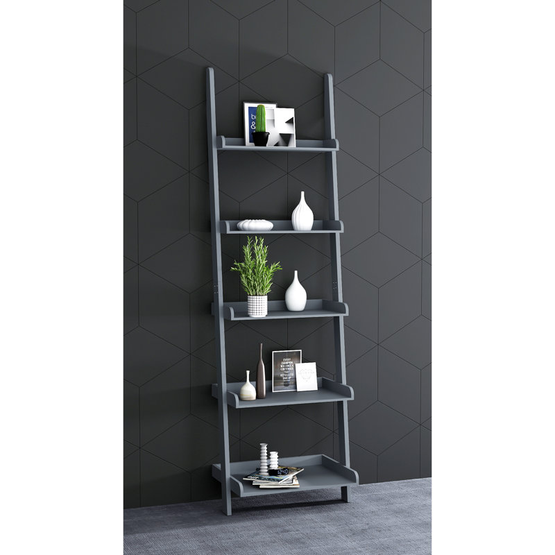 Bibliothèque échelle Loucks, Gris, 41 po H x 23 po l x 6 po P