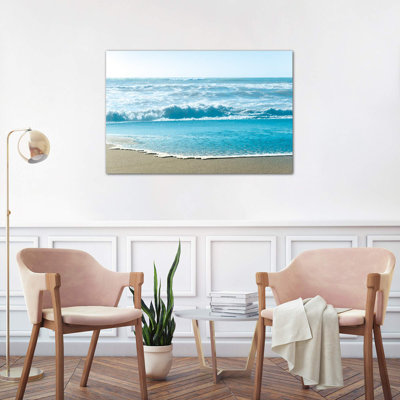 Sea Water Beach Landscape by Nature Magick - Wrapped Canvas Print
