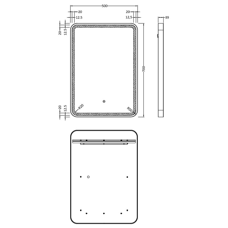 Flat Wall Mirror