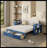Full Size Daybed With Removable Desk, Storage Drawers & Hydraulic Side Table, Blue-757847661