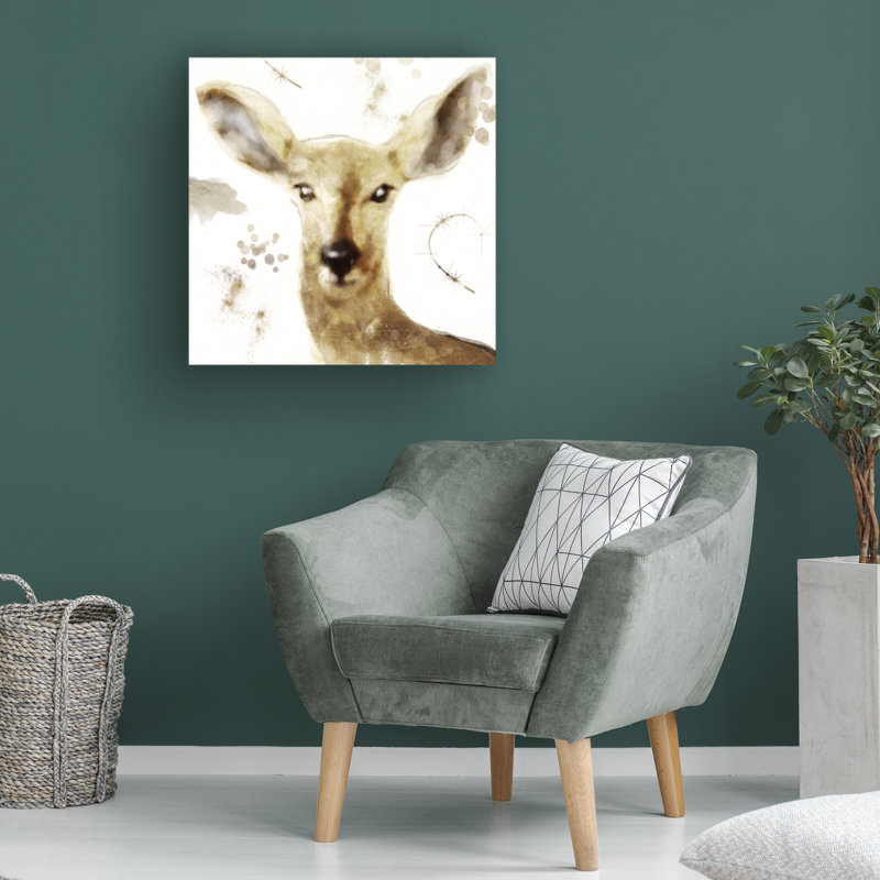 Art sur toile «Bachelor Sasha, forêt dorée», H 35 po x l 35 po