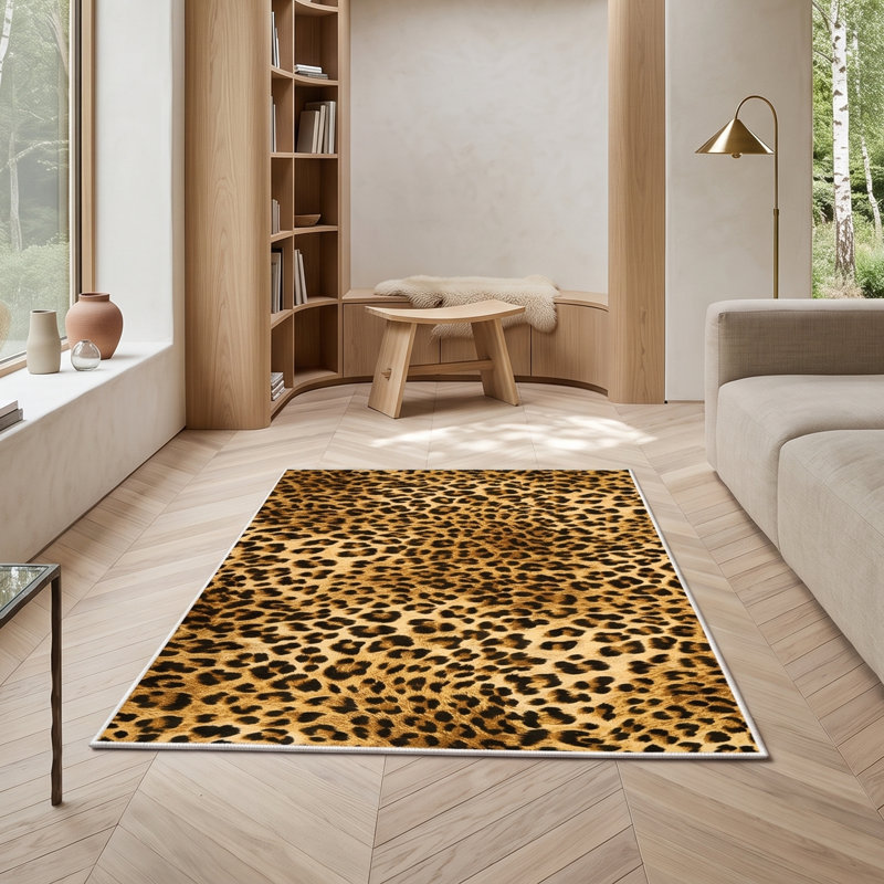 Tapis à imprimé léopard Catalina