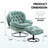 Anouk Tufted Back Type Swivel Base Accent Chair with Ottoman-592048788
