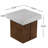Square Side Table, Mgo