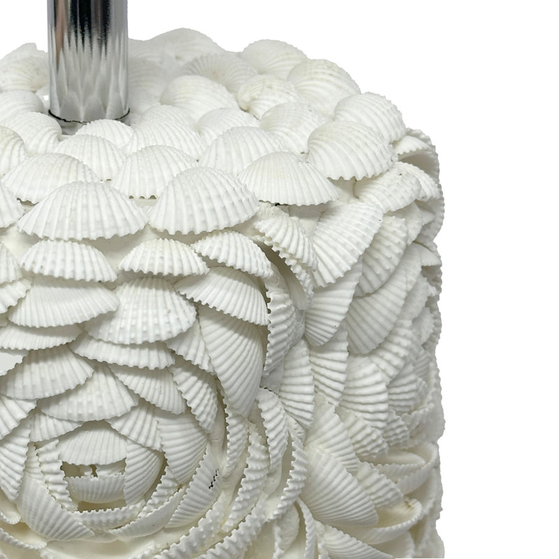 Rosa - lampe de table 25 po - ensemble de 2 - finition coquille naturelle