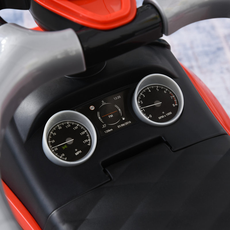 Red 3-in-1 Kid's Ride-On Push Car Stroller