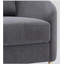 Chaise en lin gris yuina