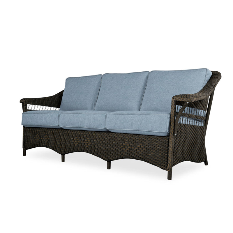 Nantucket Outdoor 3 - Seat Patio Sofa, Friendly Flax, Mink