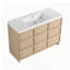 Meuble-lavabo autoportant 48 po avec lavabo en résine-129886564