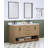 Maxbano 60" Double Bathroom Vanity With White Engineered Stone Top