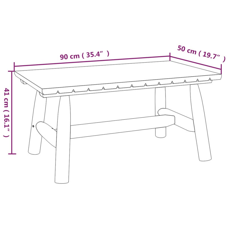 Solid Wood 4 - Person Seating Group, Natural