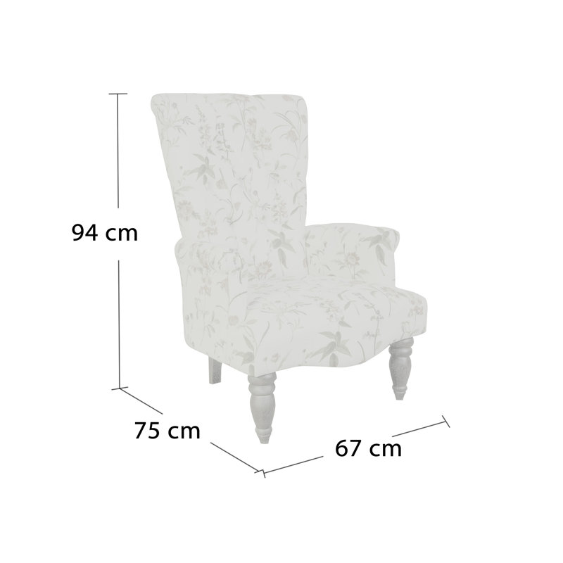 Epine Upholstered Cotton Armchair
