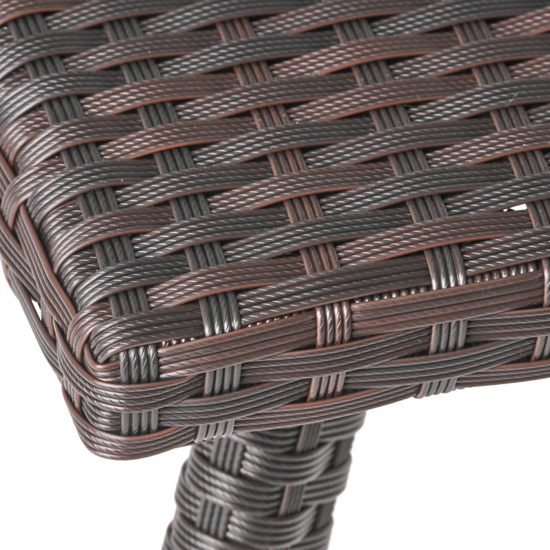Rattan Honolulu Brown Side Table, Brown