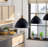 1 - Light Black Dome Pendant