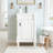 18-Inch Modern Freestanding Small Bathroom Vanity With Ceramic Sink, Storage Cabinet With Adjustable Shelf-390413385