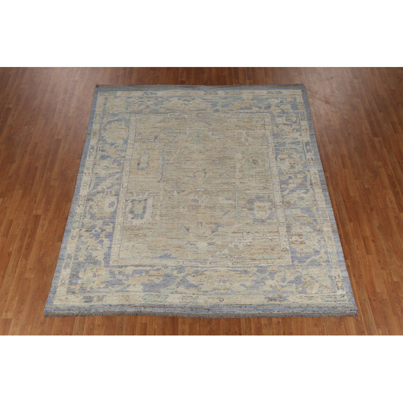 Tapis teint en laine Oushak Earth