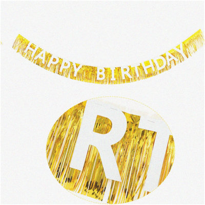Gold Circle Garland 52ft 4 Pack