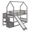 Lit superposé avec glissière convertible House, escalier de rangement pouvant être placé à gauche ou à droite-1828856387
