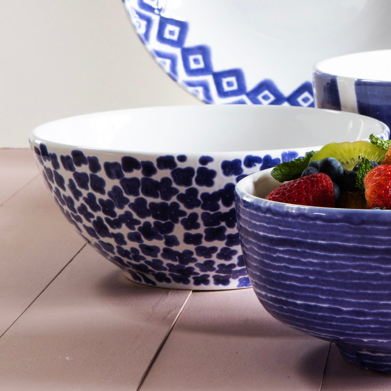 Santorini Hard Ceramic Serving Bowl