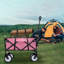 Chariot pliable à roulettes pliable avec roues-112369163-131257910