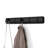 Coat Rack, Wall Mounted 5-Hook Space Saving, Black/Black