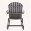 Chaise berçante Adirondack en bois d'acacia