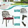 9-Piece Dining Set includes 1 round table with detachable lazy susan, 8 cushioned chairs