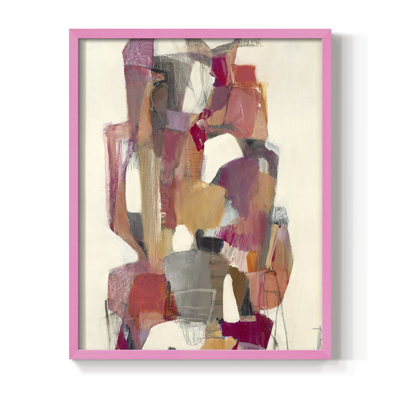 Totem at Sunrise Framed Print - Solid Wood, H 15 po x l 12 po, Rose