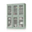 Vaisselier 100% bois massif 48,5 po avec portes en verre givré et tablettes réglables-2046998739