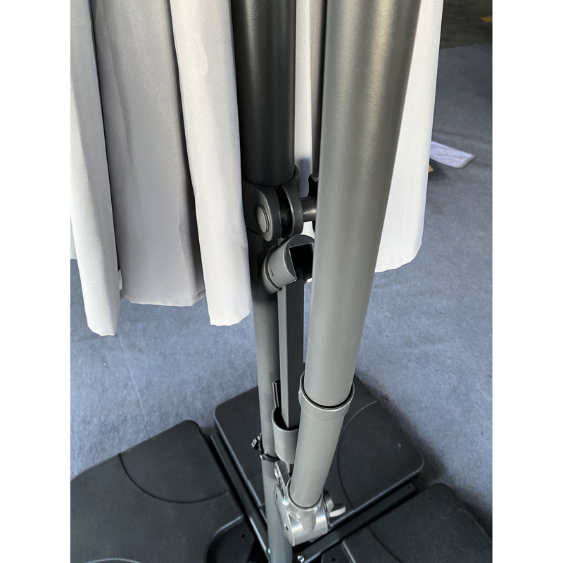 Parasol suspendu en porte-à-faux - Gris