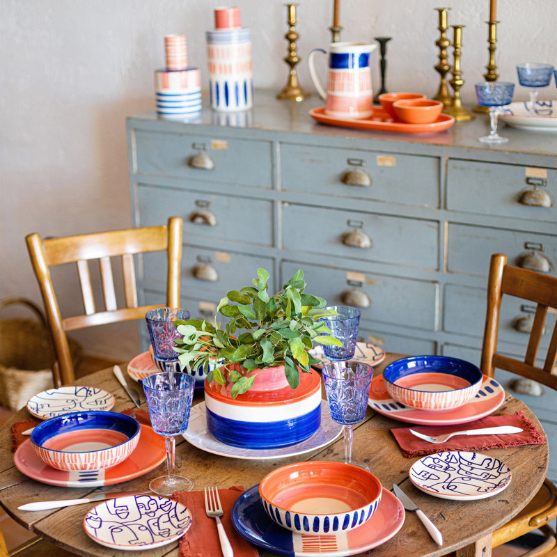 Moda Handmade Hard Ceramic Dinner Plate