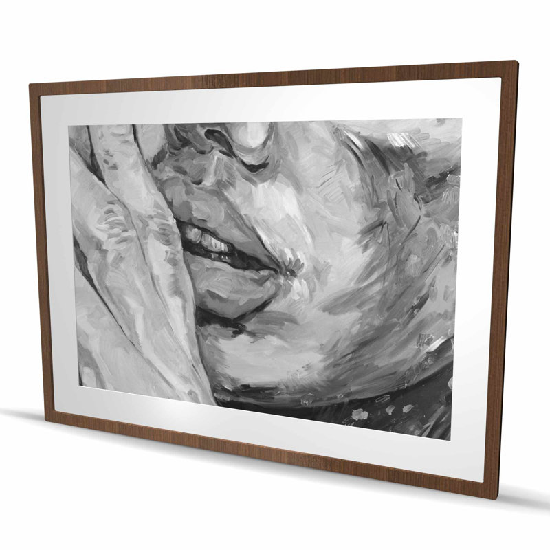 Luscious Lips - chambre à coucher grise, H 48 po x l 36 po, Brun