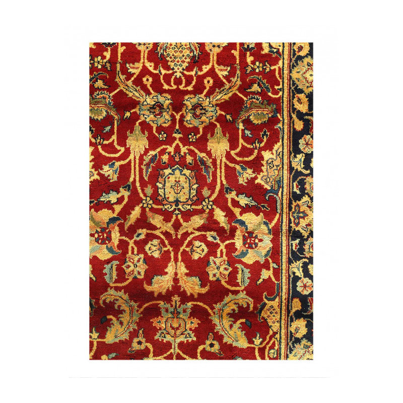 Red Fine Hand Knotted Augra 3'x5'