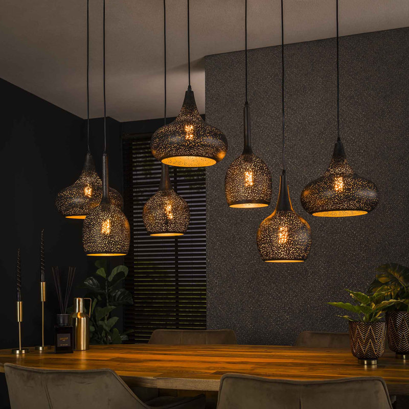 7 - Light Kitchen Island Cone Pendant