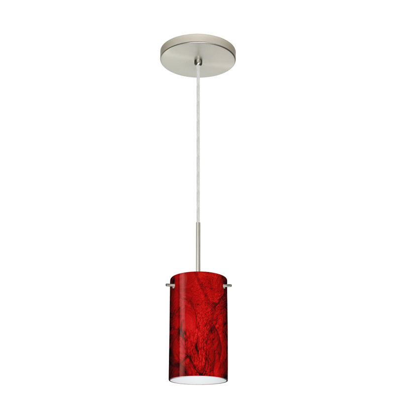 Martinson 1 - Light Single Pendant, Carrera, Satin Nickel, LED