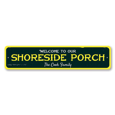 Shoreside Porch Custom Aluminum Sign