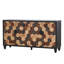 Armoire de rangement vieillie avec motif nid d'abeille
