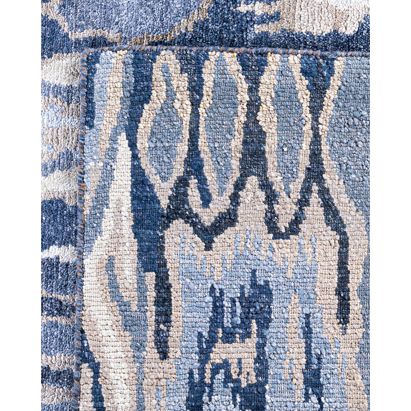 Overdyed One-of-a-Kind Rectangle 8'1" X 10'1" Hand Knotted Area Rug