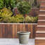 Rustic Style Rolled Rim Wide Vase Planter-87131650-87131649