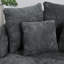 Fauteuil demi-tonneau rembourré avec repose-pieds-100891574