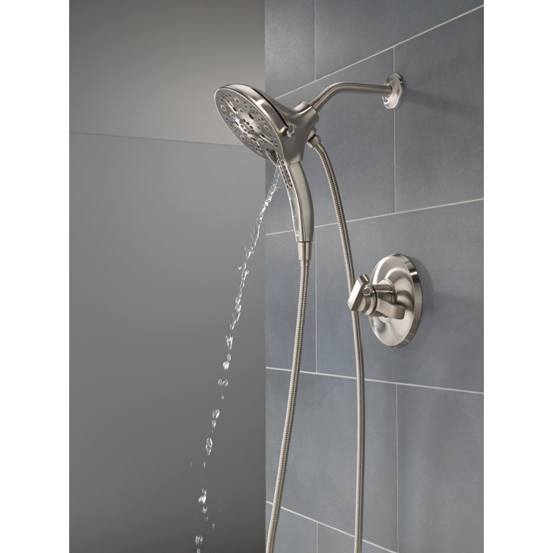 Tetra 17 Series Dual-Function Shower Faucet Trim, In2ition Shower Head with Handheld Spray Trim Kit, Lumicoat Stainless
