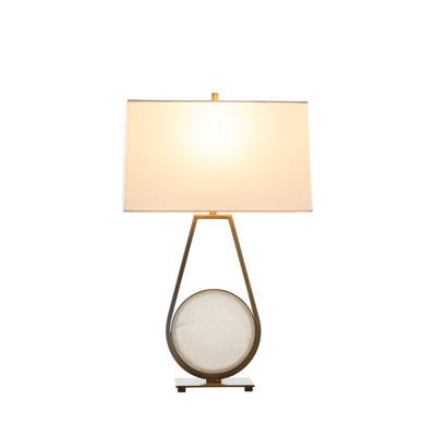 Lampe de table émeraude - blanc
