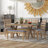 Caitilyn 6 - Person Trestle Dining Set-1316196569