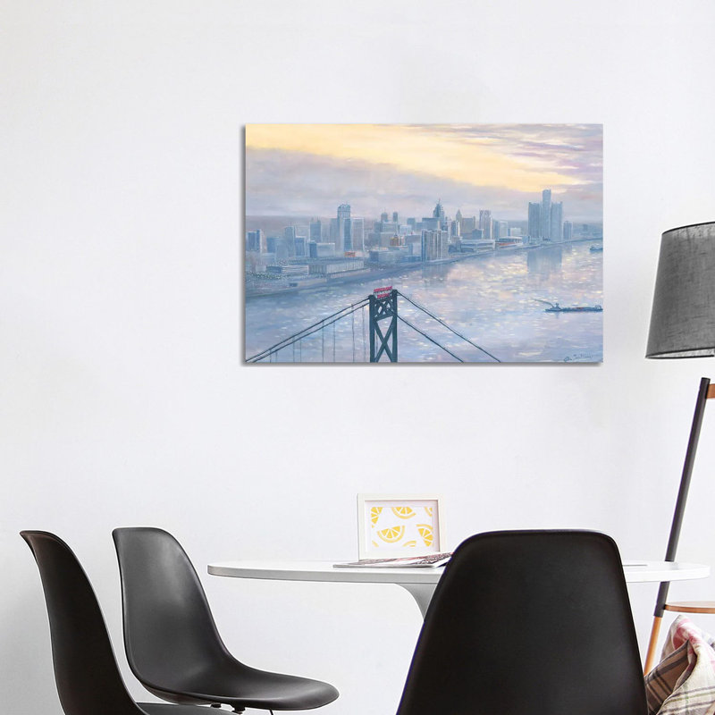 Riverfront At Daybreak by Jim Williams - Wrapped Canvas Painting, 101.6 cm H x 66.04 cm W