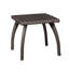 Table de patio brune - offre un côté de rangement extérieur pratique en construction pour